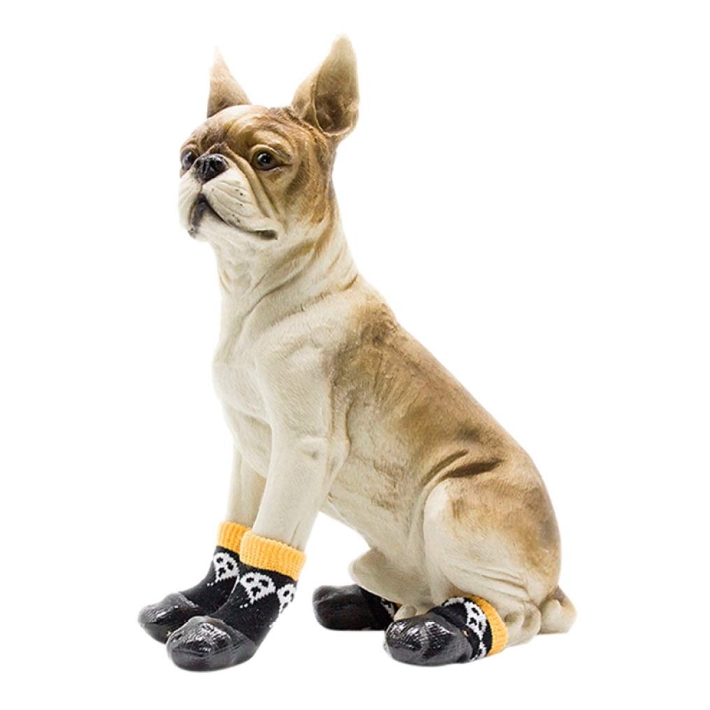 **Non-Slip Dog Boots with Adjustable Straps - Waterproof Paw Protectors for Small & Large Dogs - Indoor & Outdoor Use for Walking, Hiking & Snow Protection**
