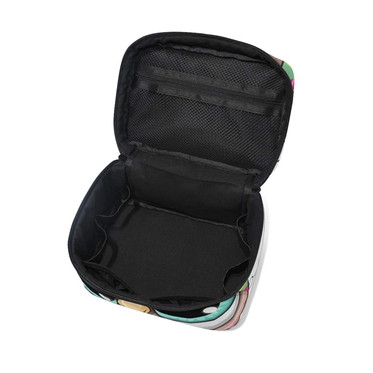 Cute Tribal Owl Makeup Bag - Large Capacity Cosmetic Organizer for Women Travel