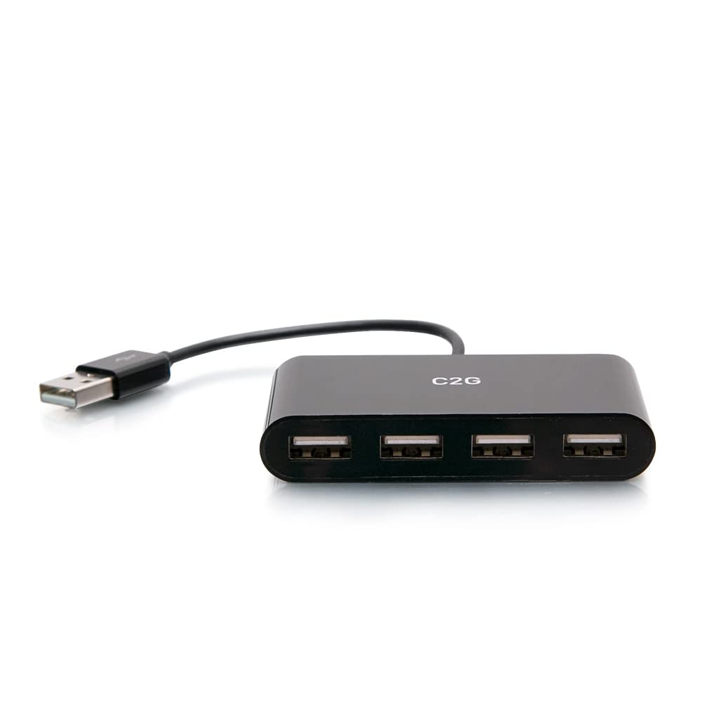 4-Port USB 2.0 Hub for Dell, MacBook, PC - Home & Office Use