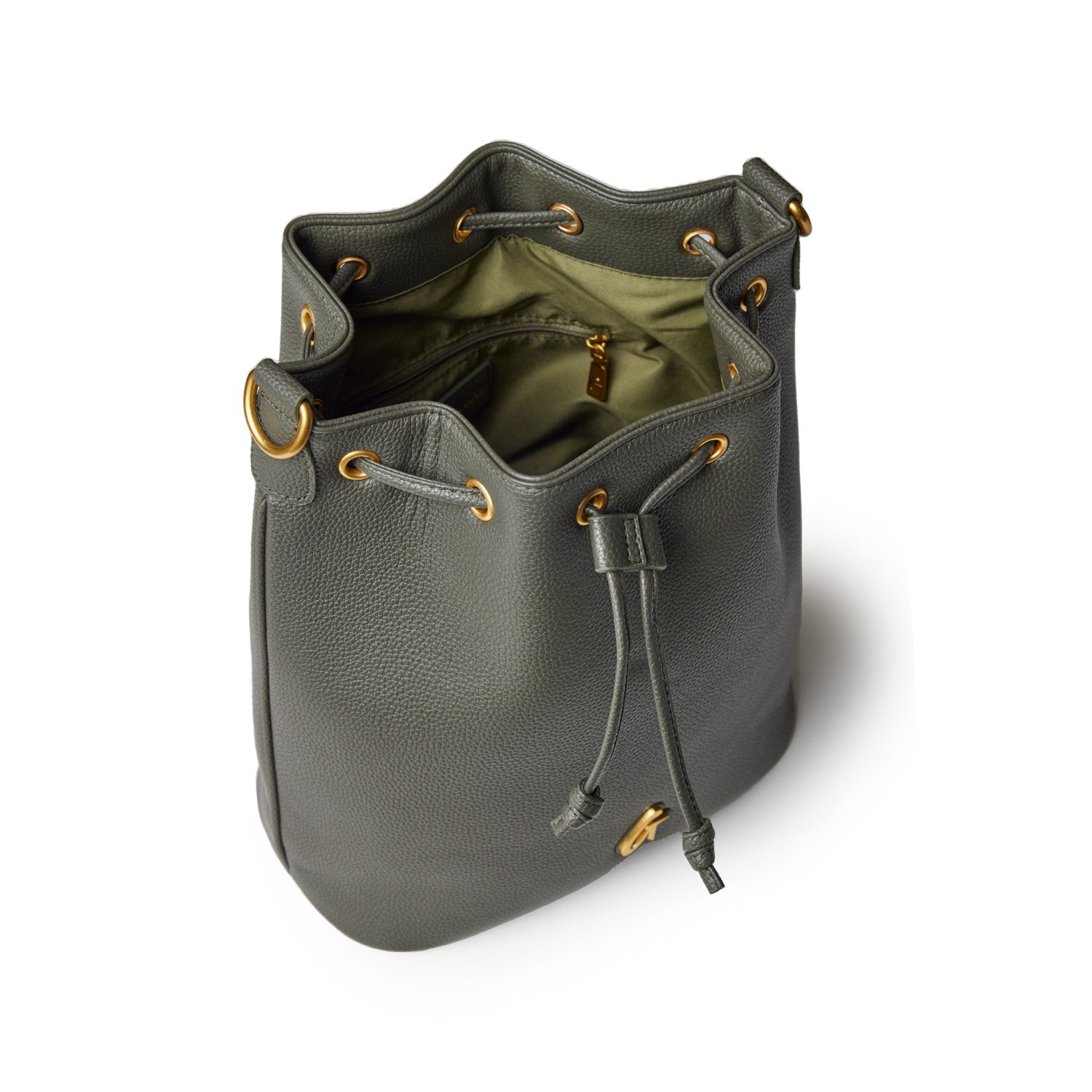 Large Pebble Bucket Bag in Olive Green - Stylish & Spacious Handbag for Women, Perfect for Work, Travel & Everyday Use
