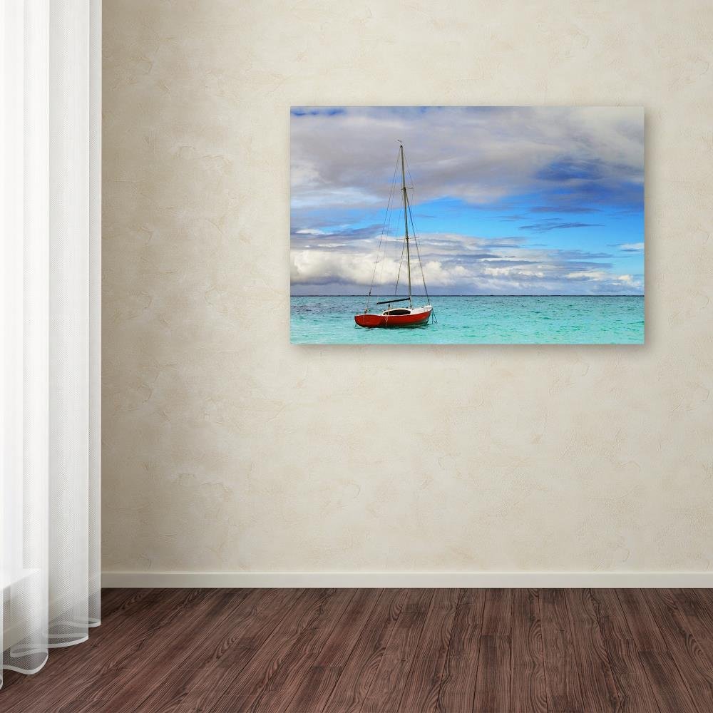 Hawaii 3 Wall Art Print - 16x24 Inch Tropical Beach Landscape Painting - Perfect for Living Room, Bedroom & Office Decor