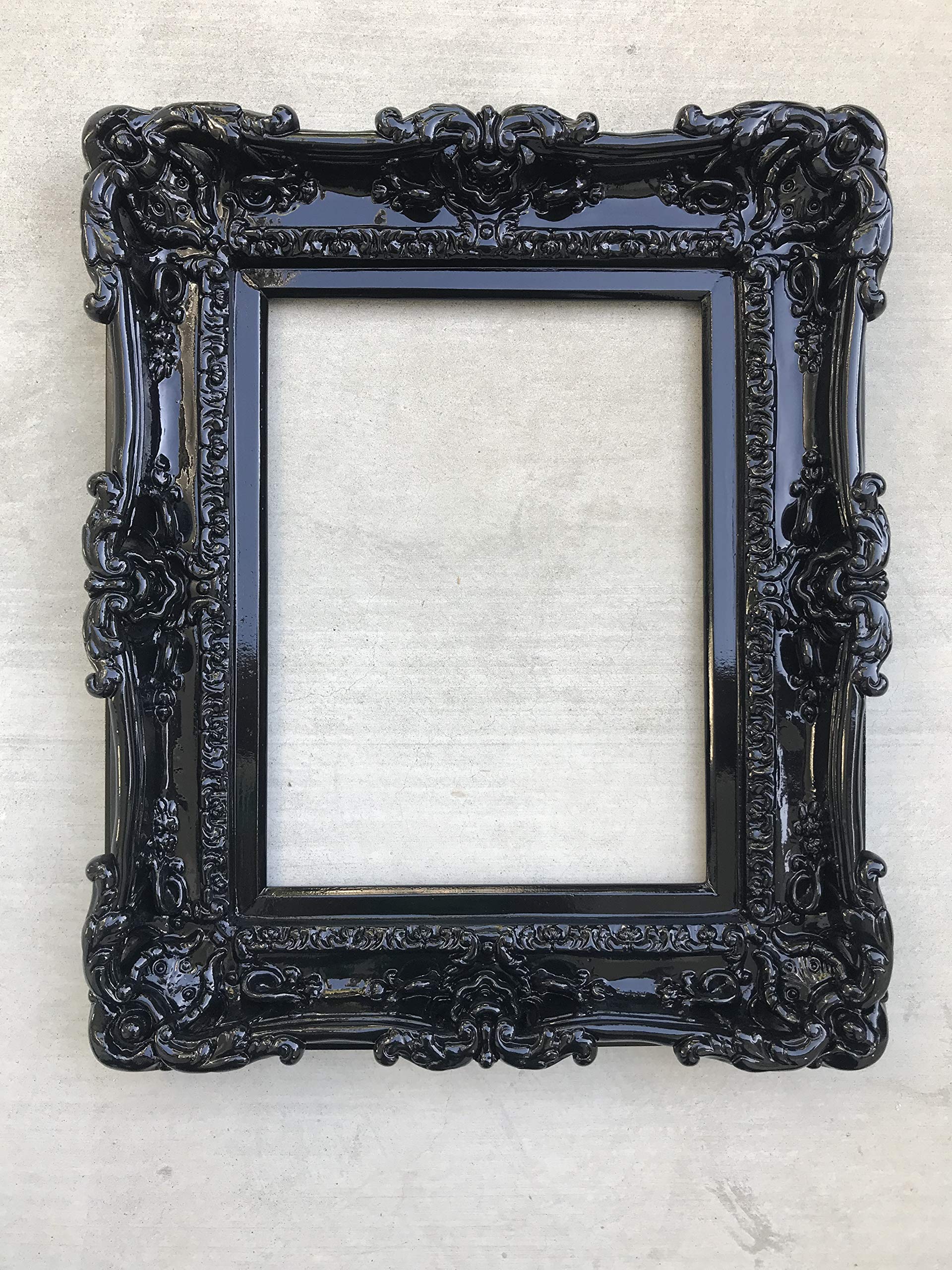 12x16 Black Baroque Style Picture Frame - Elegant Art Wall Decor for Wedding Gifts, Home & Office Display (Perfect for Portraits, Photos & Artwork)
