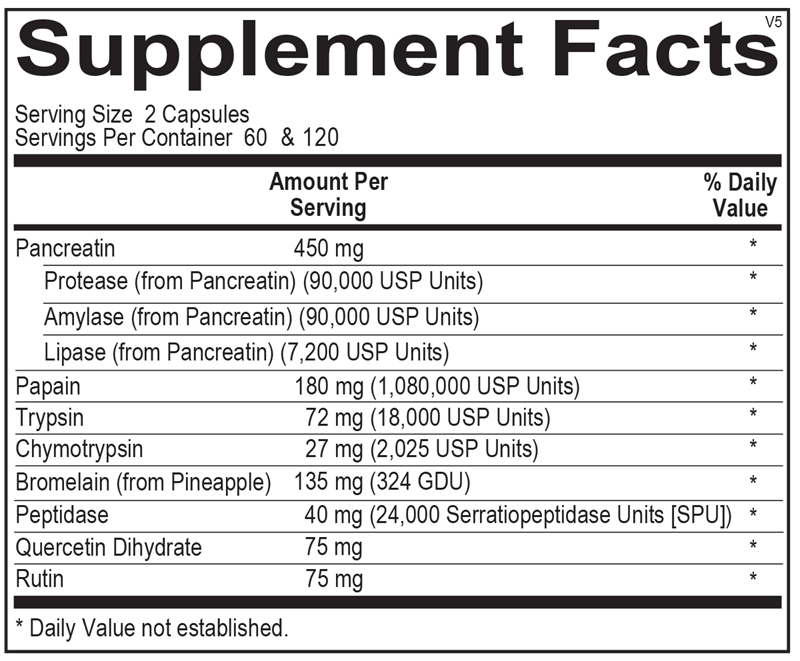 OrthoMolecular Products Vascuzyme - Cardiovascular Support Supplement for Healthy Blood Circulation | Supports Heart Health & Vascular Function | Perfect for Active Lifestyles & Wellness Routines