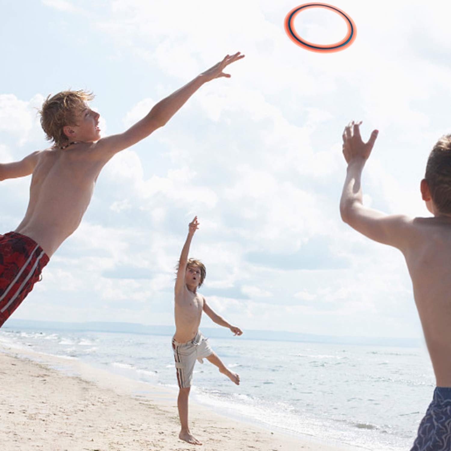 11 Inch Flying Discs for Kids & Adults - 3 Pack Soft Frisbee Rings for Beach, Backyard & Outdoor Sports - Best Gift for Boys & Girls Ages 3-10 (Orange, Yellow, Green) - Perfect for Family Fun, Picnics, Park Games & Summer Activities