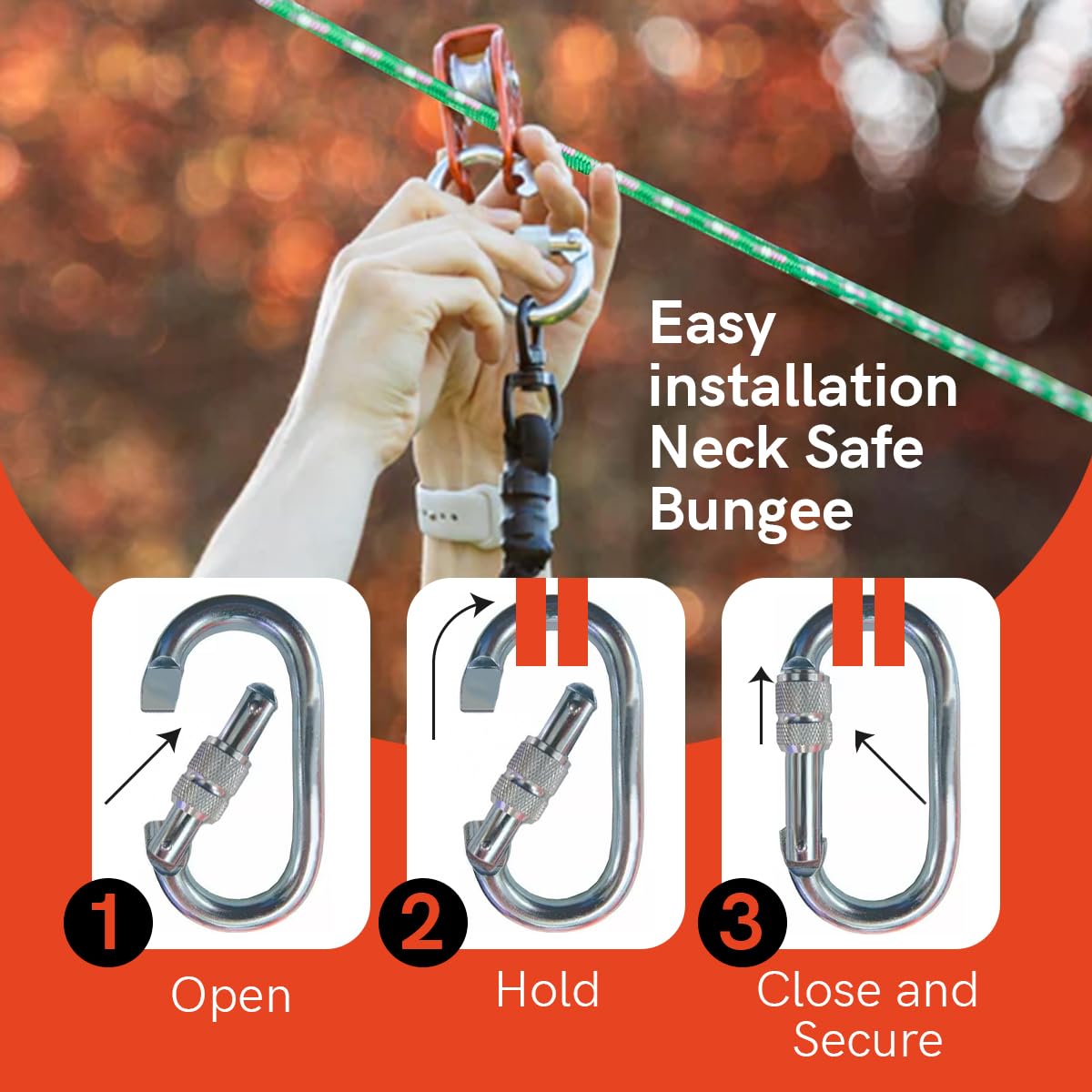 Rover Roamer Sky Track Aerial Dog Run - 50ft Portable Dog Leash for Outdoor Adventures | Durable USA-Made Dog Tether for Backyard, Camping & Hiking | Safe Freedom System for Active Dogs