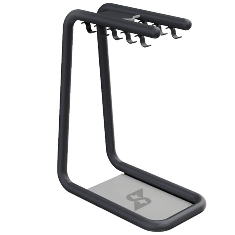 10 Heavy-Duty Metal Hook Gym Accessory Organizer - Wall Mounted Home Gym Storage Hanger for Dumbbells, Resistance Bands & Fitness Equipment - Perfect for Garage, Basement & Home Workout Spaces
