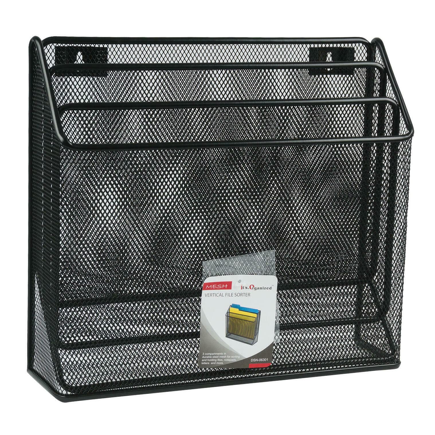 3-Tier Vertical Desk Organizer for Office Supplies, Folders, Files - Perfect for Home Office, School & Workspace Organization