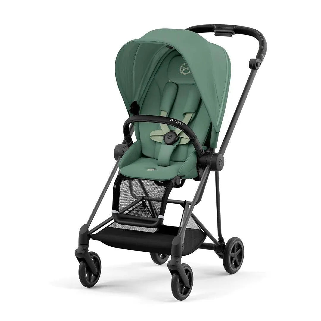 Mios Stroller - Lightweight Baby Stroller in Leaf Green & Matte Black Frame | Perfect for Urban Walks, Travel & Everyday Use