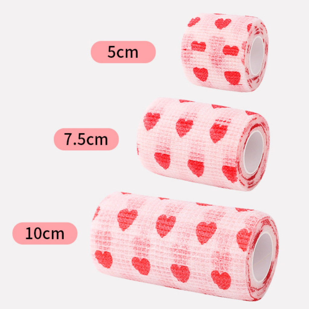 **Self-Adhesive Pet Bandage Wrap - 5cm, 7.5cm, 10cm Elastic Medical Tape for Dog & Cat Wound Care, Foot Protection & Injury Recovery - Ideal for Post-Surgery, Sprains & First Aid**