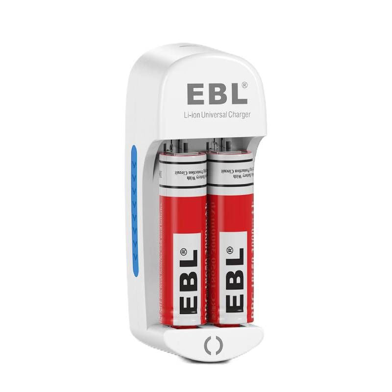 EBL 3.7V 3000mAh 18650 Rechargeable Lithium Batteries with 839 Battery Charger - High Capacity Power for Flashlights, Vape Mods, and Electronic Devices