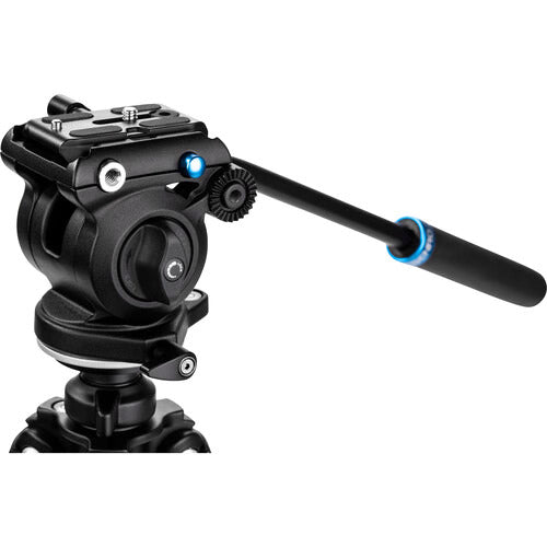 Benro S2 PRO Professional Flat Base Video Tripod Head - Smooth 360° Panning for DSLR & Mirrorless Cameras - Perfect for Vlogging, Filmmaking & Photography