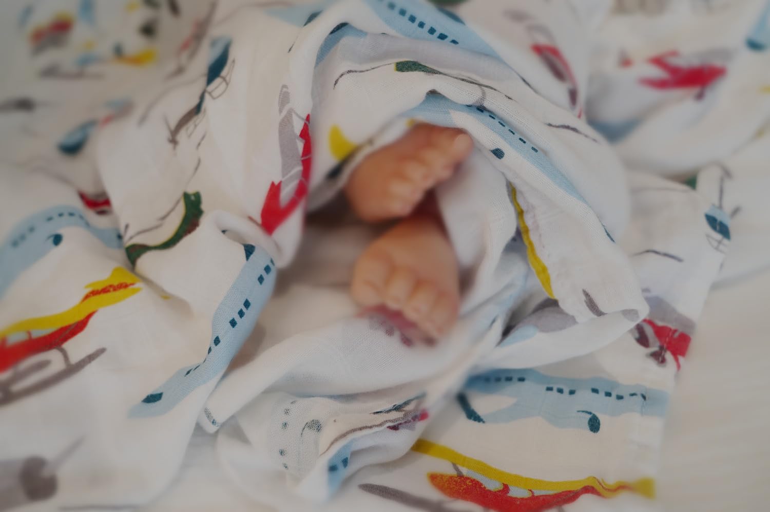 CHUNGEL Premium Muslin Swaddle Blankets for Newborns - Soft 47
