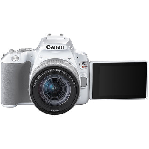 Canon EOS Rebel SL3 DSLR Camera with 18-55mm Lens Kit - 24.1MP APS-C Sensor, 4K Video, WiFi & Bluetooth (White) - Perfect for Travel Photography, Vlogging & Beginners