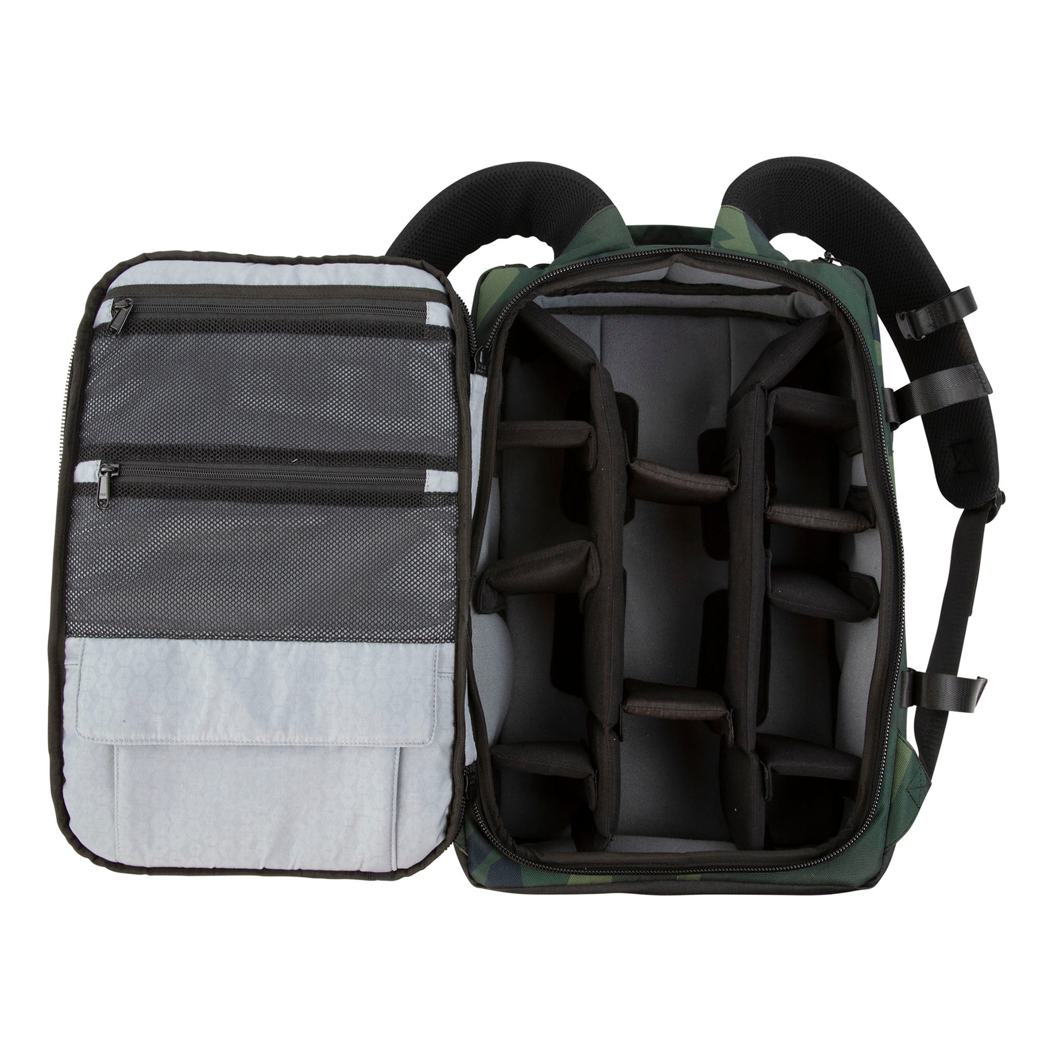 Ranger Backloader Tactical Backpack Camo V2 - Military Style Hiking Pack for Outdoor Camping, Hunting & Airsoft Adventures