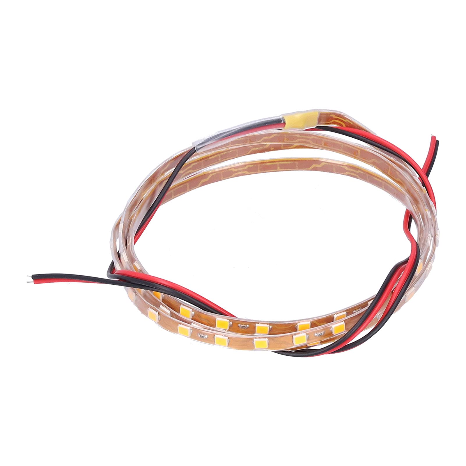 90cm Orange LED Strip Light with 90 Lamp Chips - 12V Flexible Ambient Lighting for Cars, Motorcycles, Home & Office Decoration - Perfect for Bedroom, Kitchen, Party and DIY Projects