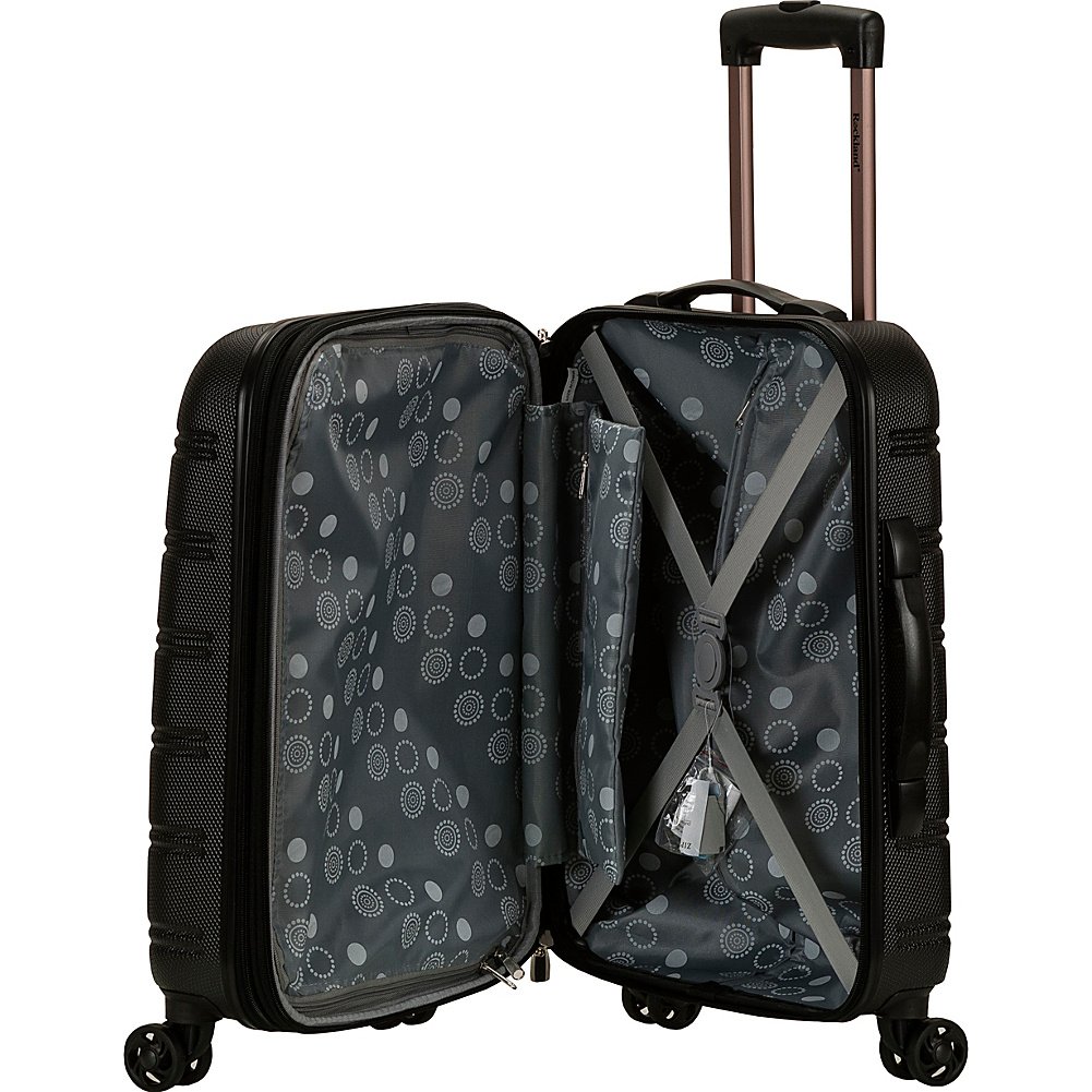 Rockland Melbourne 20-Inch Expandable Hardside Spinner Wheel Carry-On Luggage - Two Tone White | Perfect for Air Travel, Business Trips & Weekend Getaways