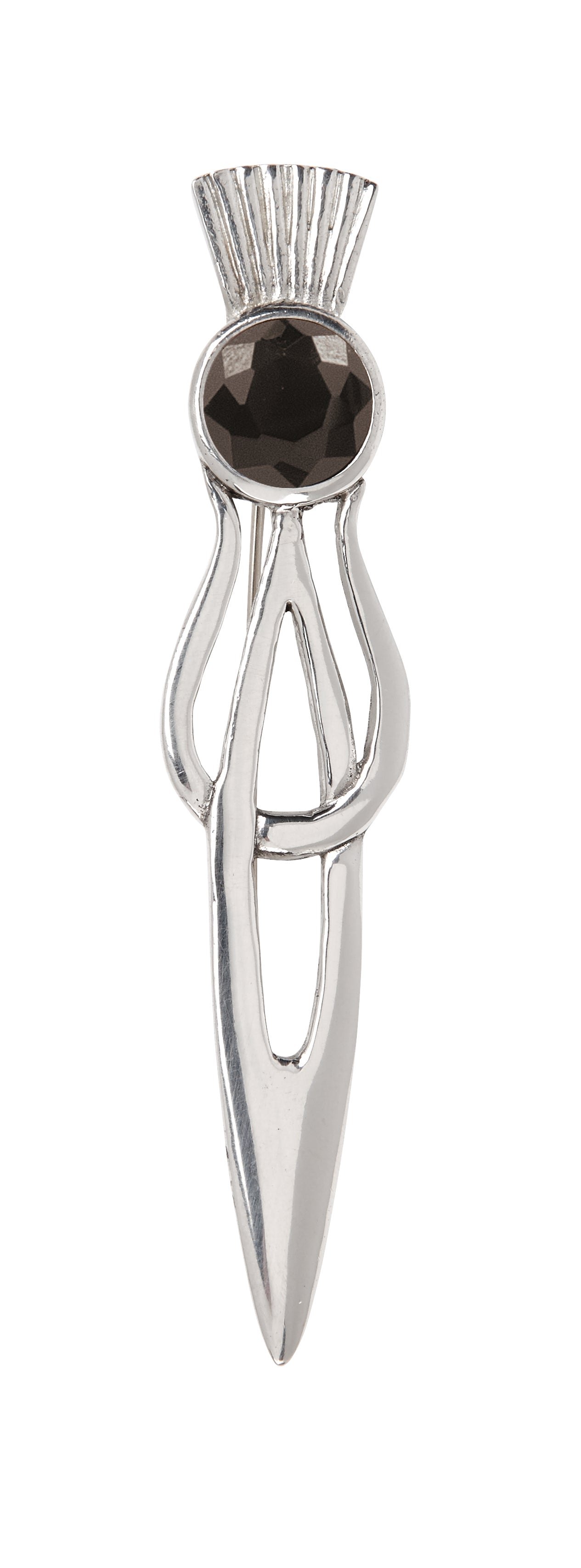 Stone Thistle Kilt Pin KP150 - Traditional Scottish Highland Dress Accessory for Men & Women | Perfect for Kilts, Tartans, and Celtic Costume Events
