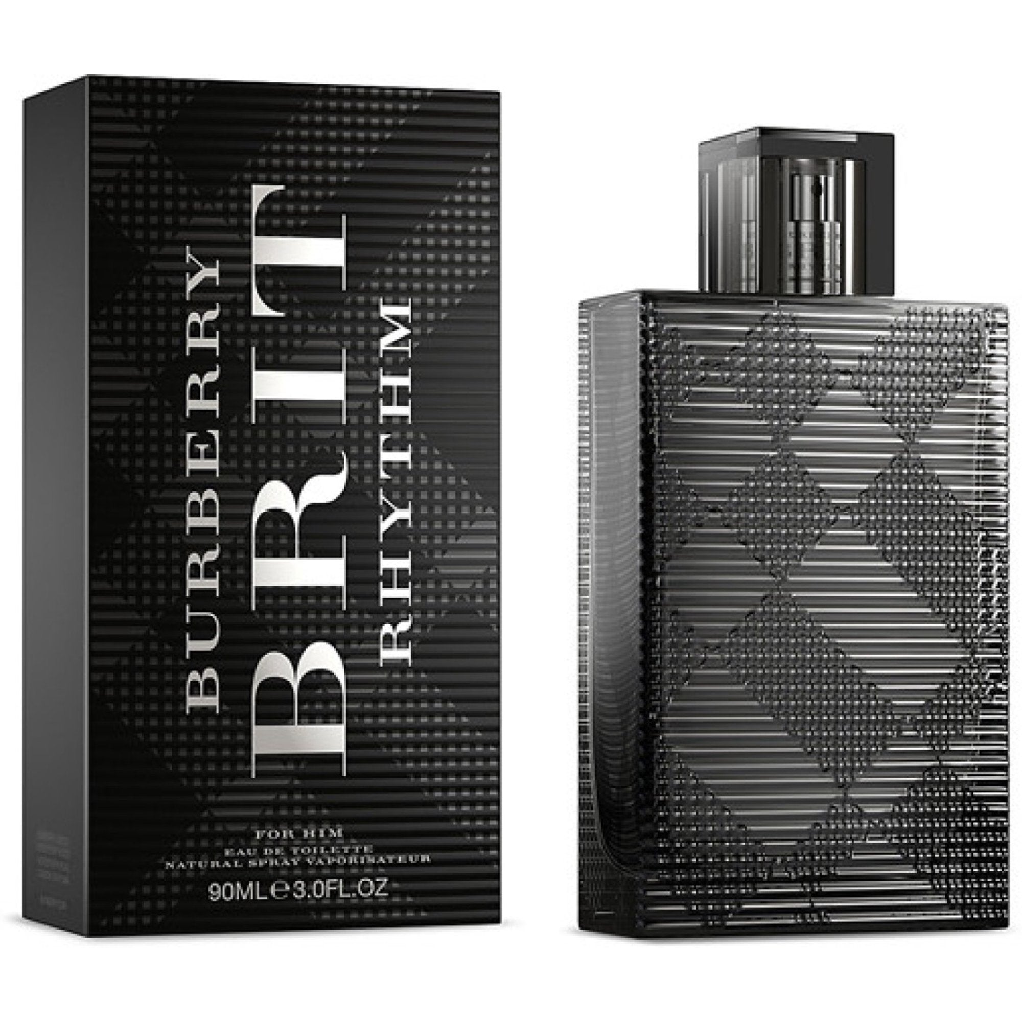 Burberry Brit Rhythm for Men 90ML Eau de Toilette Spray - Fresh & Woody Fragrance for Day & Night Wear, Office & Date Nights