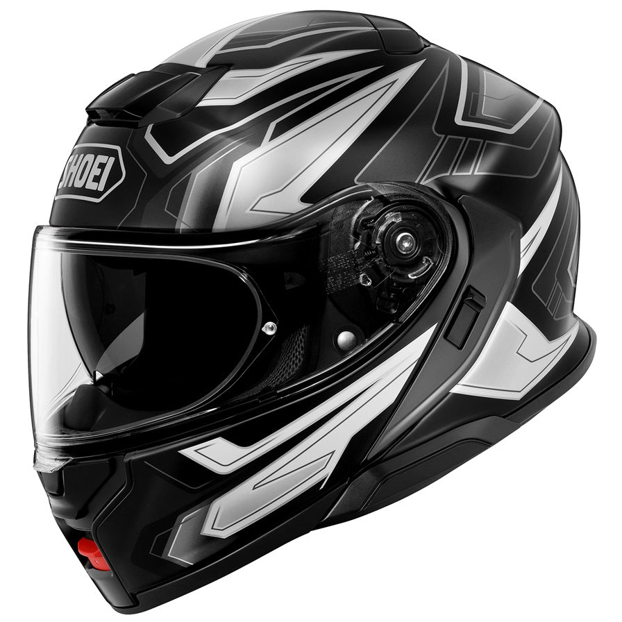Shoei Neotec 3 Anthem Black/Gray Modular Motorcycle Helmet - Full Face Flip Up for Touring & Commuting