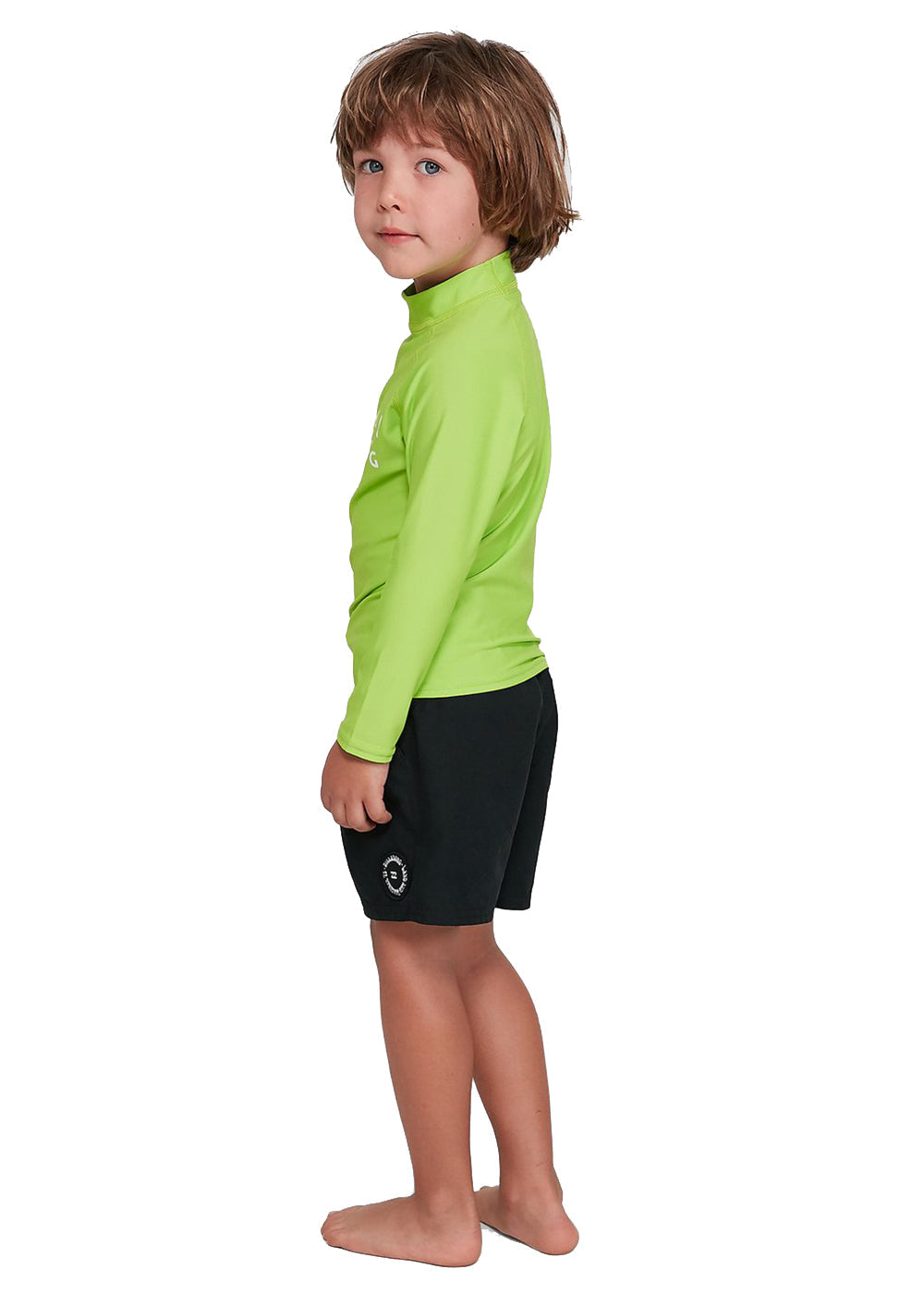 Billabong Groms Unions Relaxed Fit Long Sleeve Rash Guard UPF 50+ Sun Protection for Kids - Perfect for Surfing, Swimming & Beach Activities