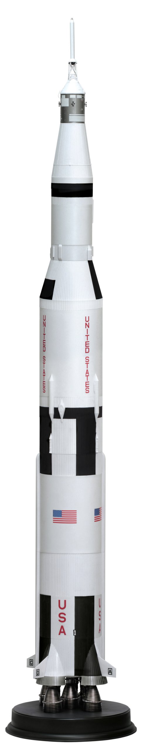 Apollo 11 Saturn V Rocket Model Building Kit - 1/72 Scale NASA Spacecraft Replica for Adults & Kids - Perfect for STEM Education, Space Enthusiasts & Home Decor