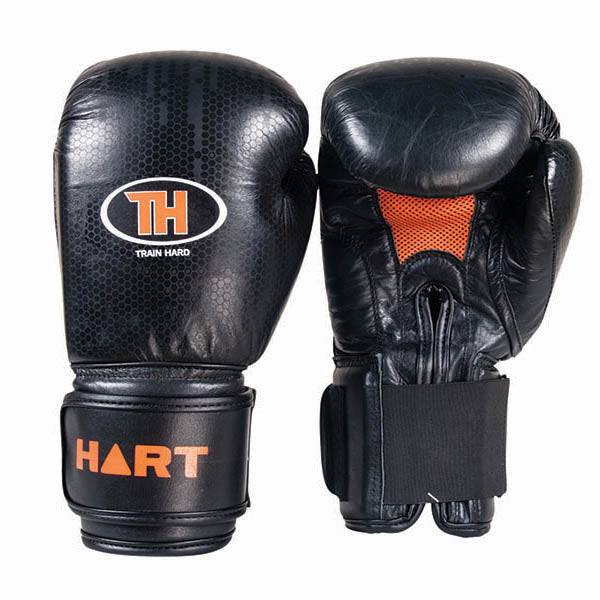 HART Train Hard Boxing Gloves - Premium Leather MMA & Training Gloves for Men & Women - Perfect for Boxing, Kickboxing & Fitness Workouts