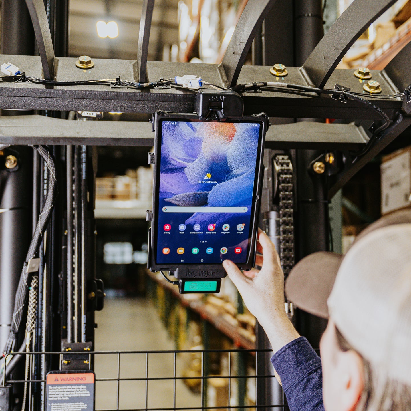 GDS® Tough Dock™ for Samsung Galaxy Tab S10+, S9+, S8+ & More - Heavy Duty Tablet Stand with Secure Locking (RAM GDS DOCK SAM78CPU) - Perfect for Office, Warehouse & Industrial Use