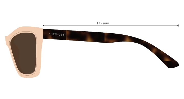 Serengeti Rolla Polarized Sunglasses for Men & Women - UV Protection, Anti-Glare - Perfect for Driving, Outdoor Sports & Travel