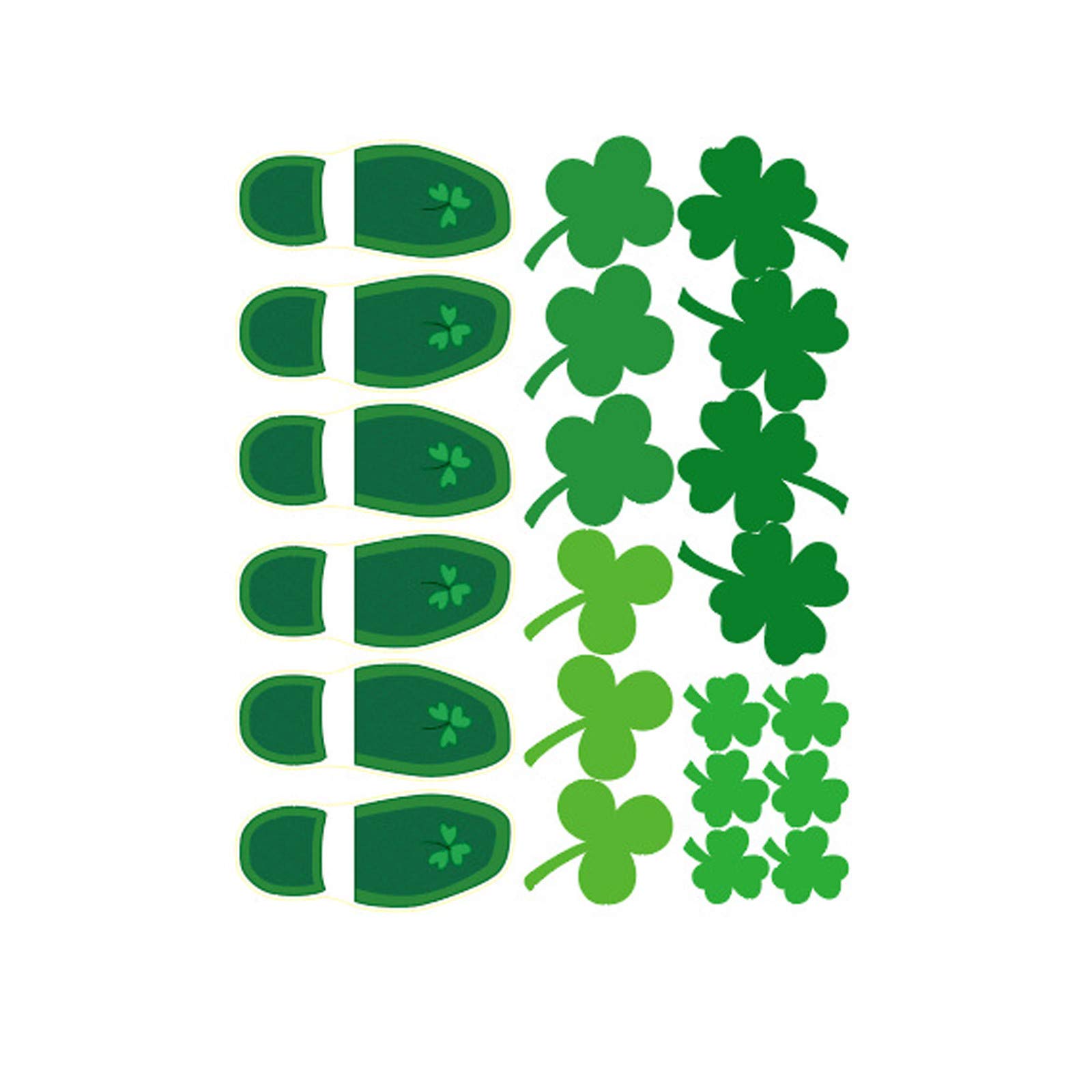 Premium St. Patrick's Day Window Clings Set - Irish Holiday Wall Decals for Home & Office Decor - Perfect for Windows, Glass Doors, and Party Decorations