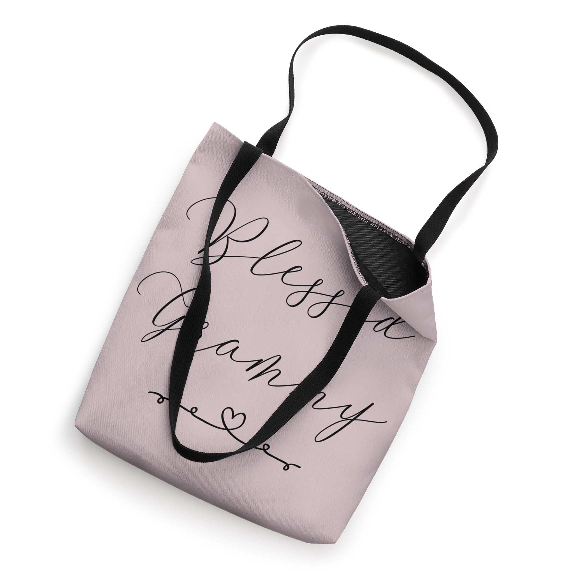 Blessed Grammy Tote Bag - Large Canvas Grocery Shopping Bag with Inspirational Quote - Perfect for Mother's Day, Church, Bible Study & Everyday Use