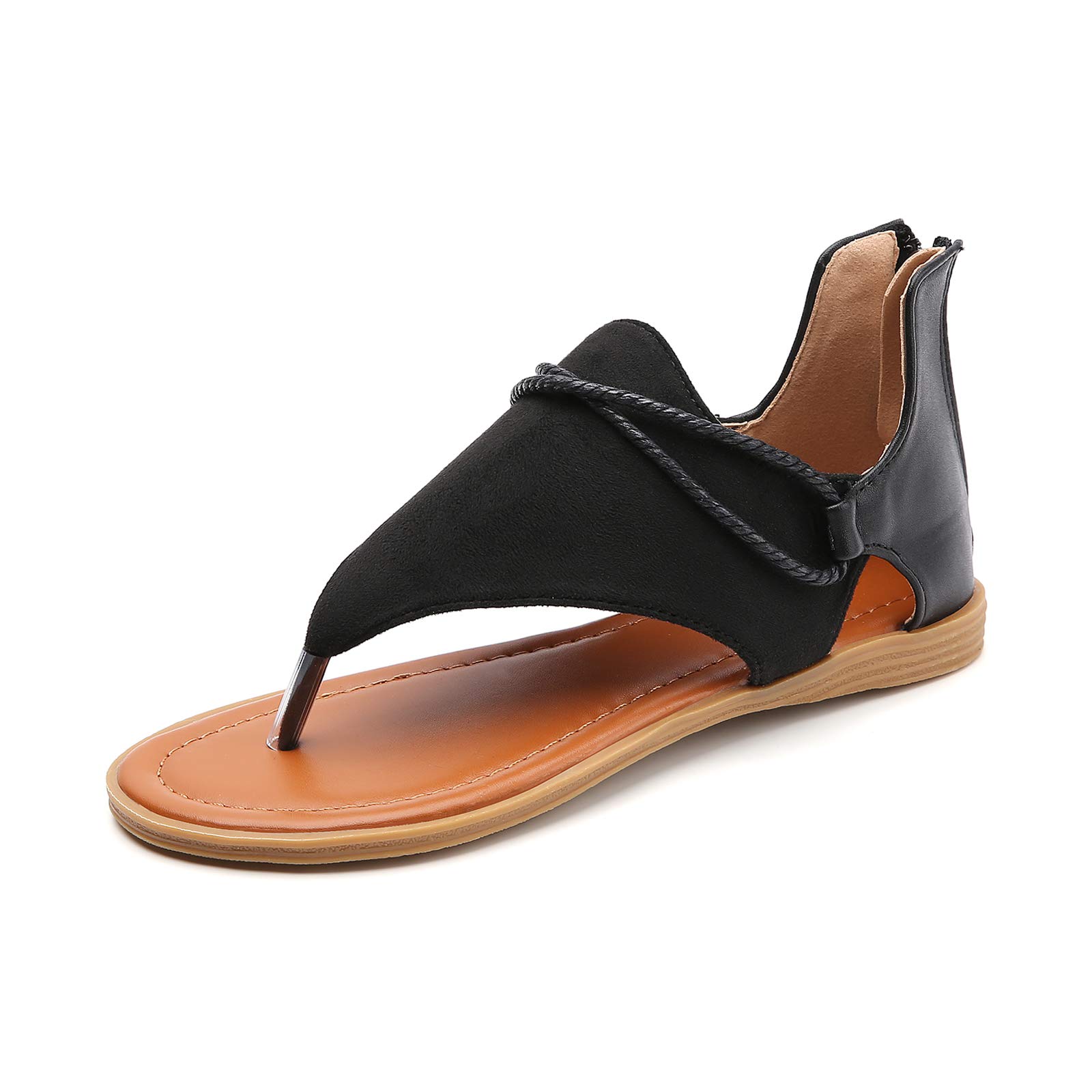 Tilocow Women's Vintage Posh Gladiator Sandals - Comfortable Flat Summer Sandals | Perfect for Beach, Vacation & Casual Outfits