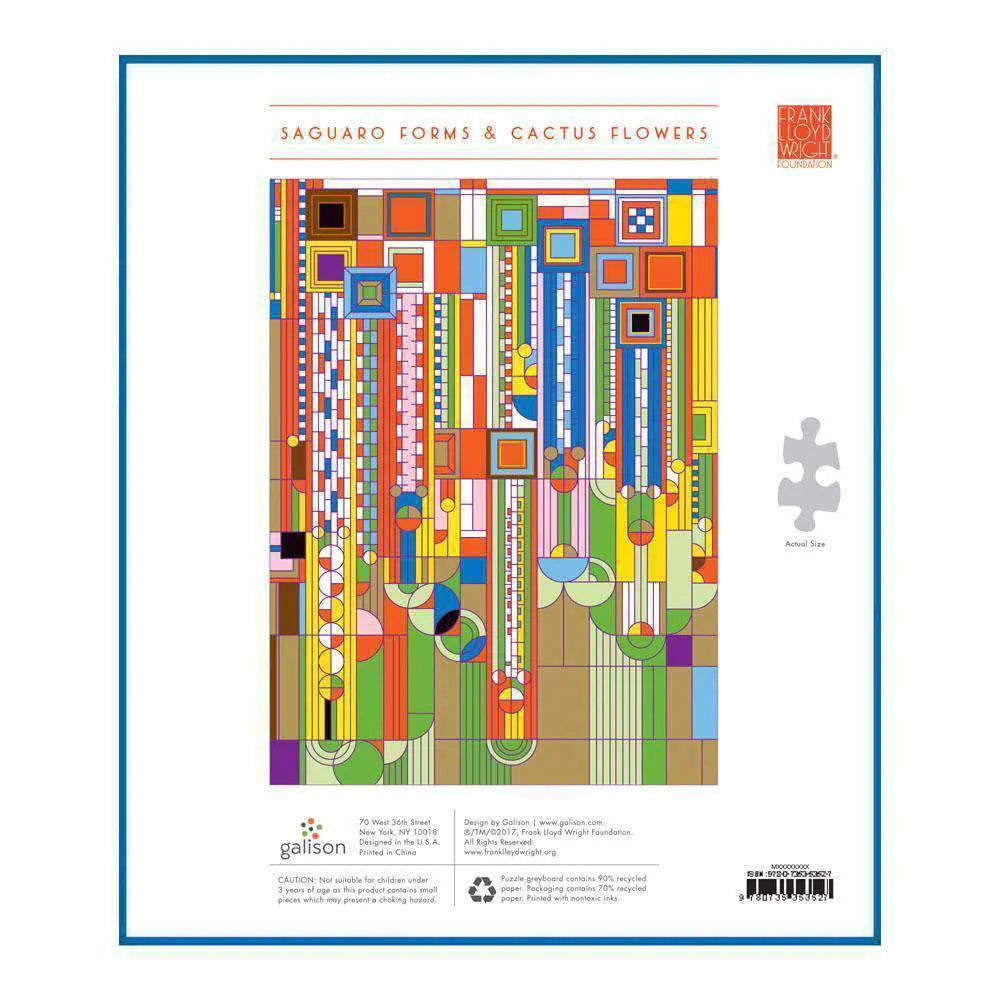 1000 Piece Jigsaw Puzzle - Saguaro Cactus & Desert Flowers - Perfect for Family Game Night & Relaxation