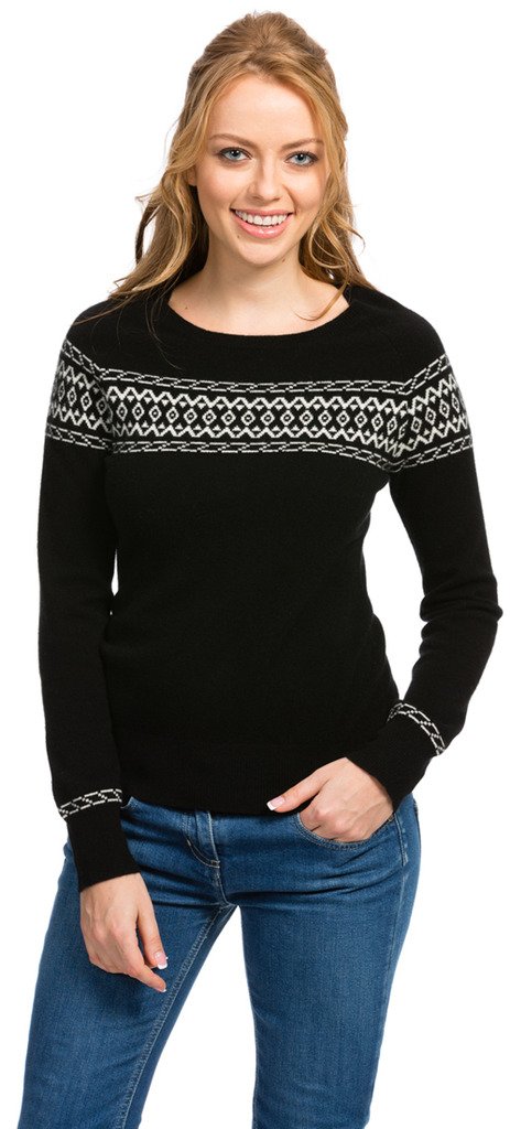 Women's Black Cashmere Sweater - Soft Lightweight Winter Pullover for Women | Cozy Office Wear & Casual Outfit