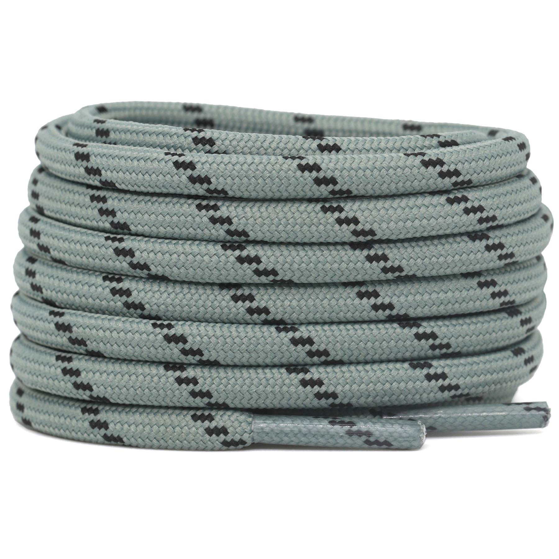 DELELE 2-Pair Thick Round Climbing Shoelaces - Durable Hiking & Boot Laces for Outdoor Adventures, Trail Running & Work Boots