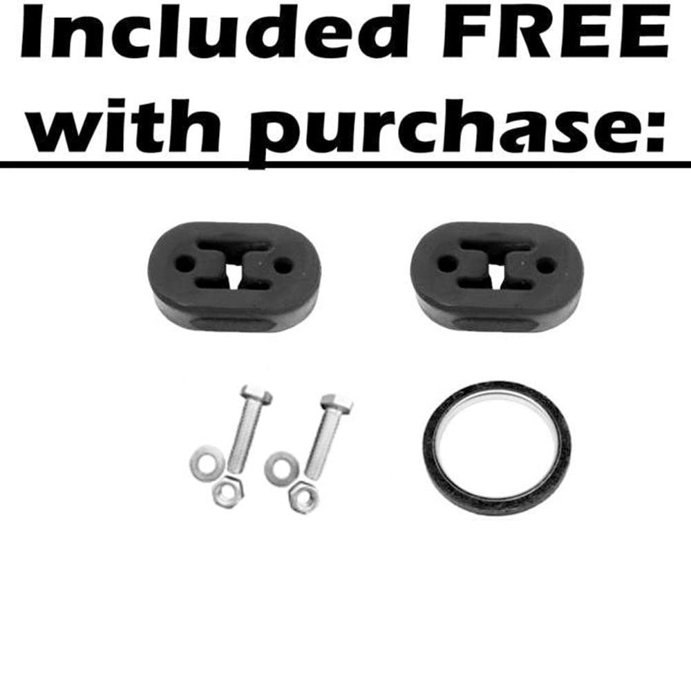 Stainless Steel Exhaust Muffler for Honda Civic 1999-2000 | Free Gasket & Bolts | Auto Replacement Part for Smooth Ride