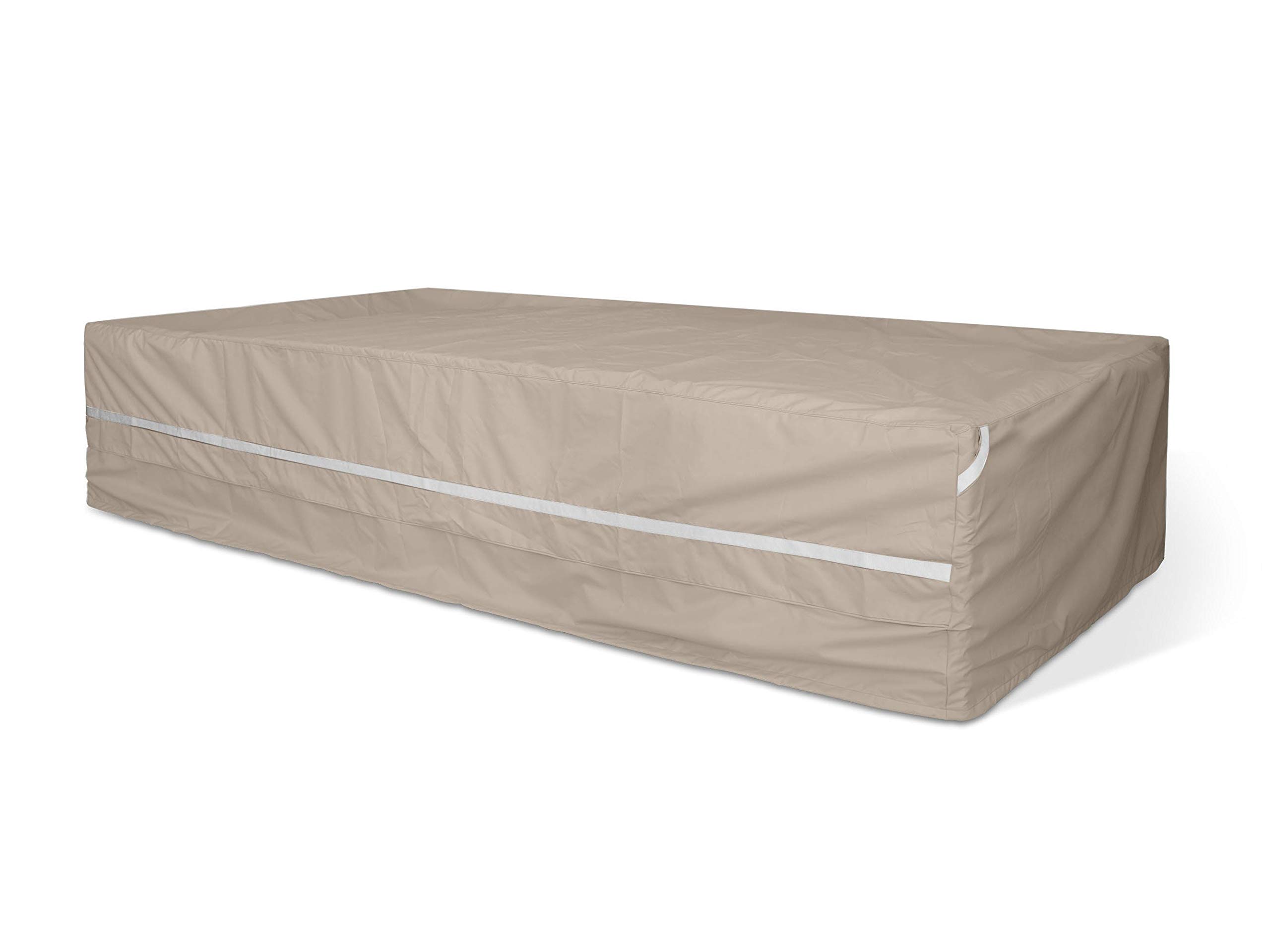 Covermates Modular Sectional Sofa Cover Set - Premium Weather-Resistant Polyester Fabric with Drawcord Hem, Fits Sectional Couches & Chairs (Clay Color) - Perfect for Living Room, Patio Furniture Protection & Home Decor Upgrade