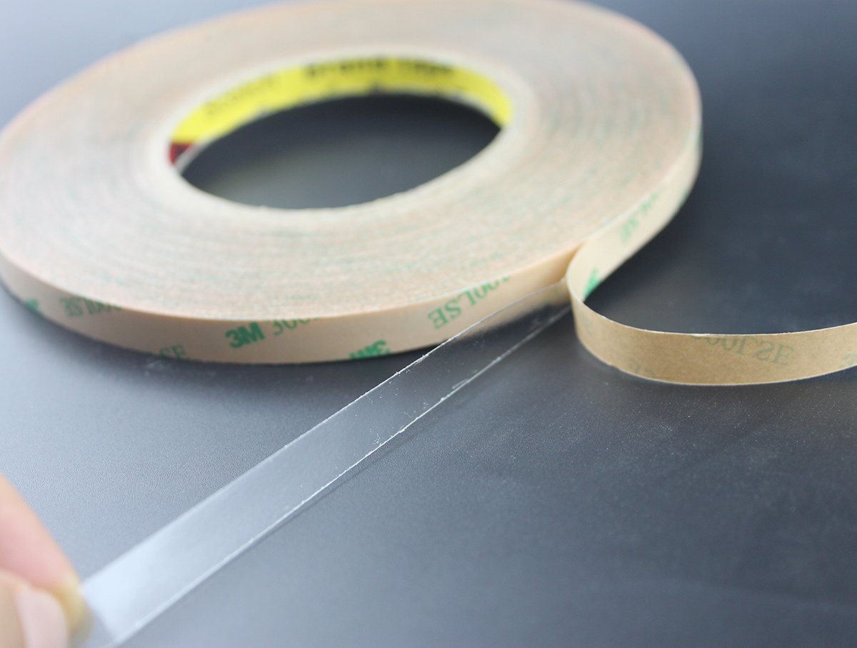 REXTiN 10mm x 50M Strong Double Sided Adhesive Tape for 5050/5630 SMD LED Strip Lights - High Bonding Strength, Waterproof & Heat Resistant - Perfect for Home DIY, LED Installation, and Automotive Lighting Projects
