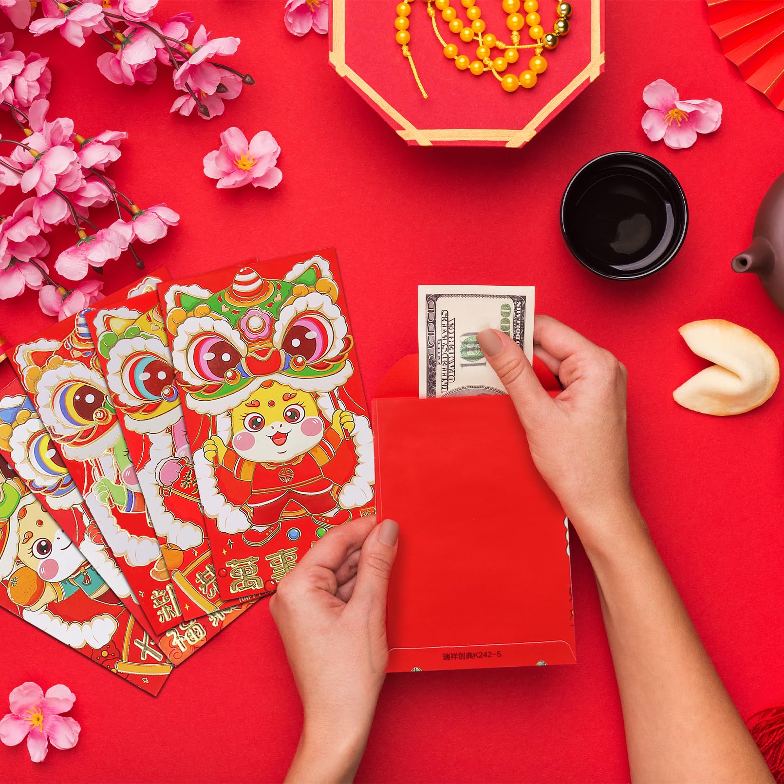 30PCS Chinese New Year Red Envelopes - Year of the Snake 2025 Lucky Money Envelopes (Hong Bao) for Cash Gifts - Traditional Chinese Spring Festival Celebration Supplies - Perfect for Lunar New Year, Weddings & Birthday Gifts