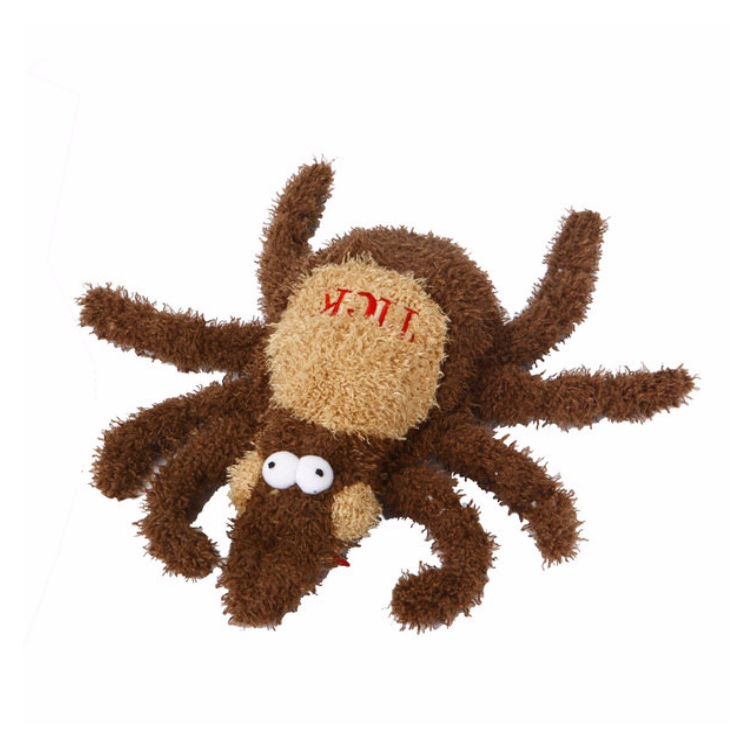 Tick Dog Toy Small - Soft Plush Squeaky Dog Chew Toy for Puppies & Small Dogs | Officially Licensed Brown Tick Plushie (6 Inch) | Perfect for Playtime, Training & Cuddling