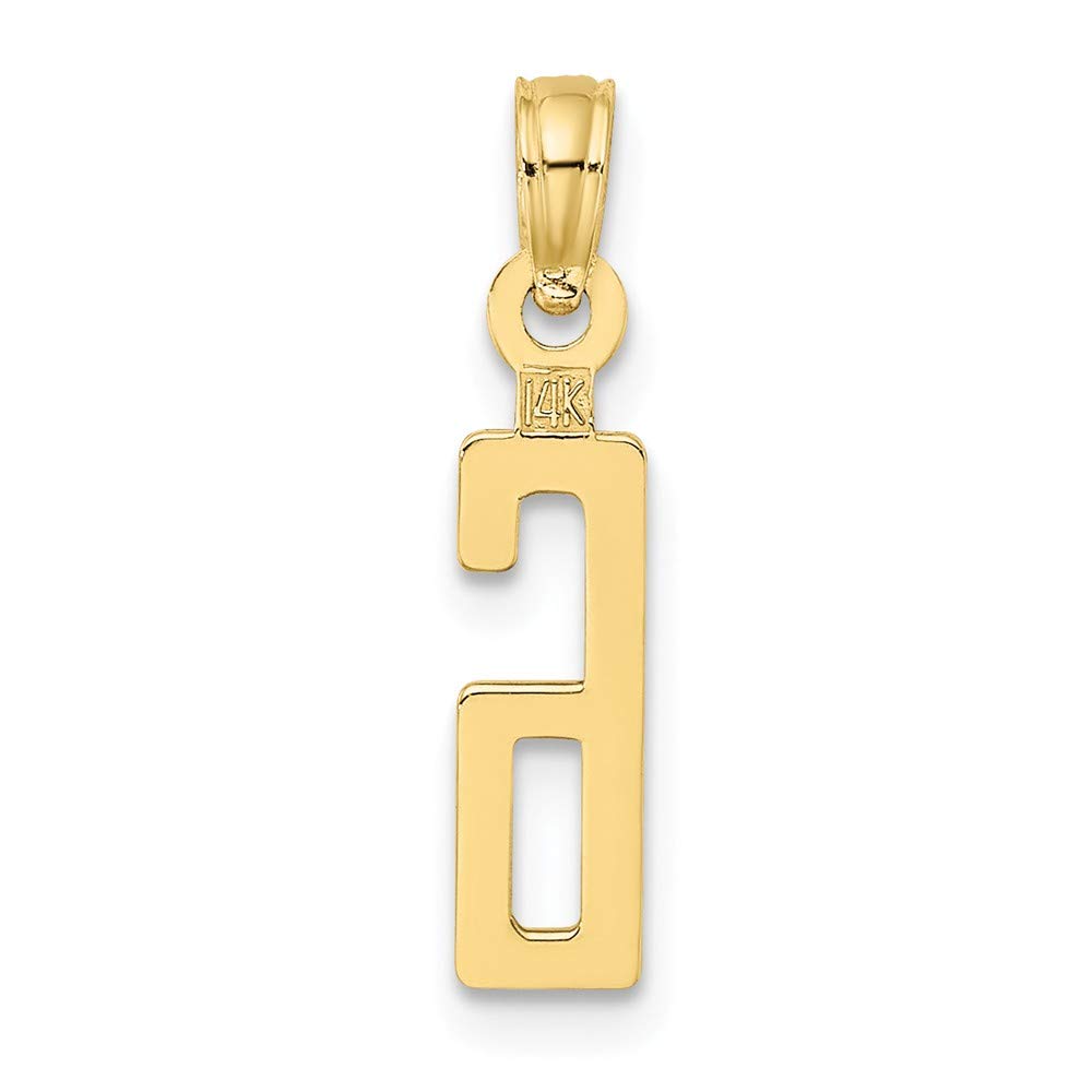 10K Yellow Gold Number 6 Charm Pendant Necklace - Milestone Anniversary Birthday Gift for Women with 18 Inch Chain | Perfect for 6th Year Celebrations, Graduation, Mother's Day & Special Occasions