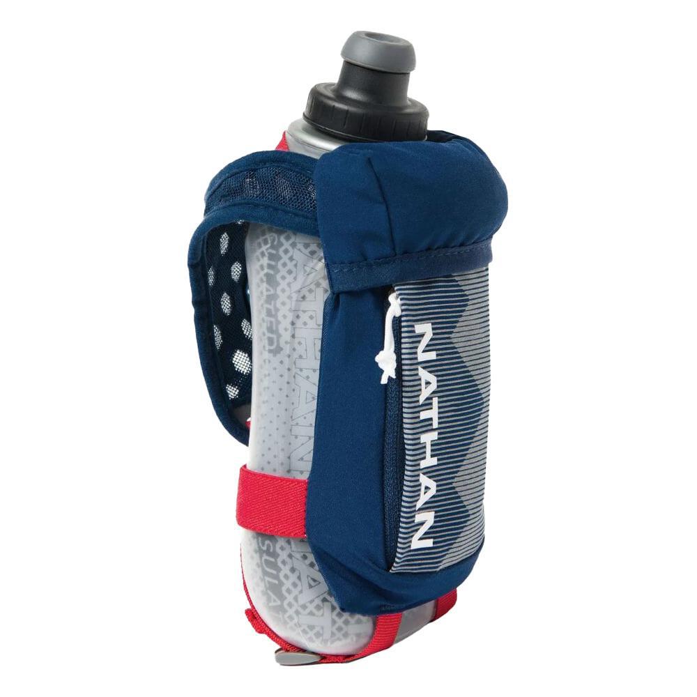 Nathan Quicksqueeze 18oz Insulated Handheld Water Bottle - Leakproof & BPA-Free for Running, Hiking, Gym & Outdoor Activities