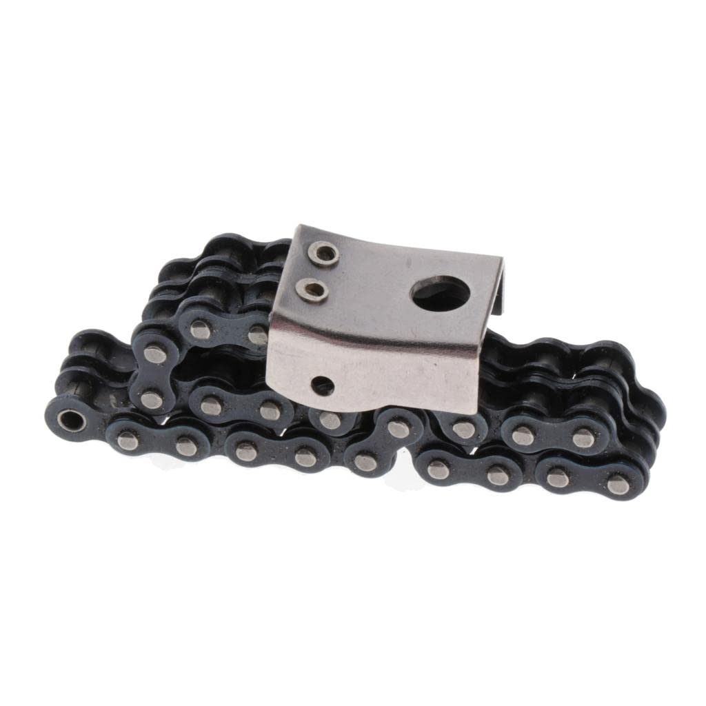 YIJU Steel Bass Drum Pedal Chain - 17 x 1.5 cm Heavy Duty Percussion Connector for Drum Set | Perfect for Live Performances, Studio Recording & Drum Kit Maintenance