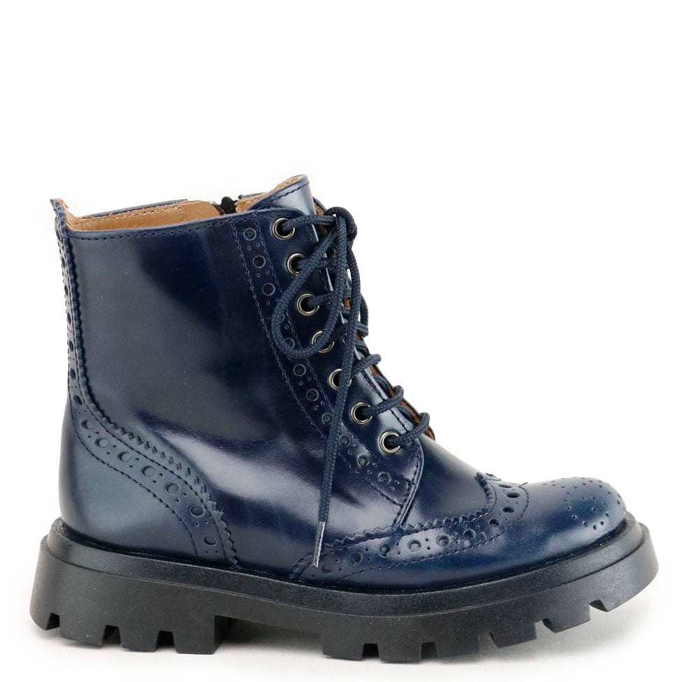 Stylish Papanatas Marine Wingtip Chunky Bootie - Waterproof Ankle Boots for Women | Perfect for Outdoor Adventures, Casual Wear & Rainy Days