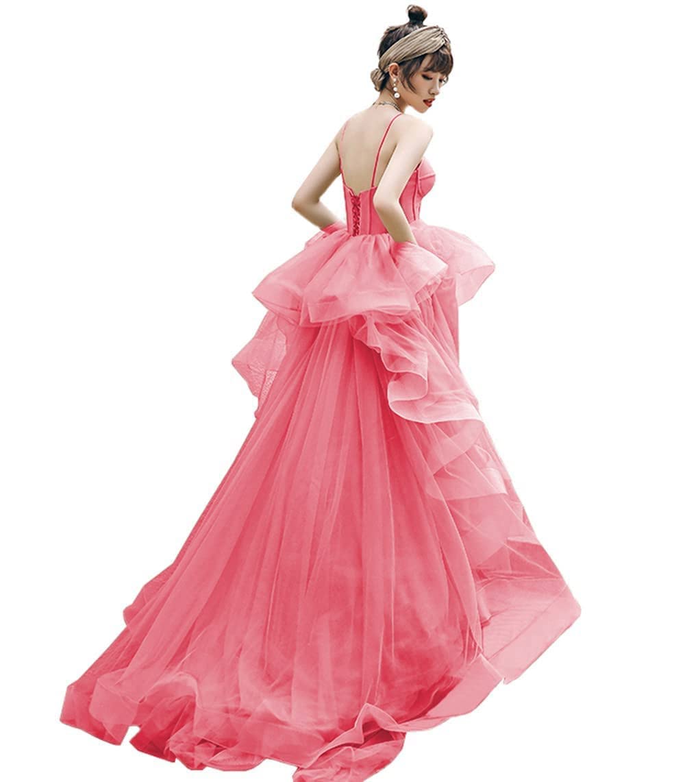 Elegant Puffy Spaghetti Strap Tulle Prom Dress for Women - Sweetheart Neckline Long Ball Gown Wedding & Formal Evening Gown | Perfect for Prom, Homecoming, Quinceañera & Black Tie Events