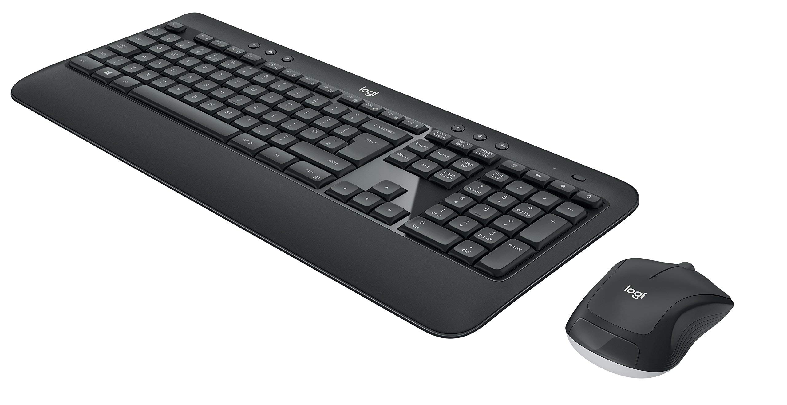 Logitech MK540 Advanced Wireless Keyboard and Mouse Combo - Certified Refurbished for Home & Office Use