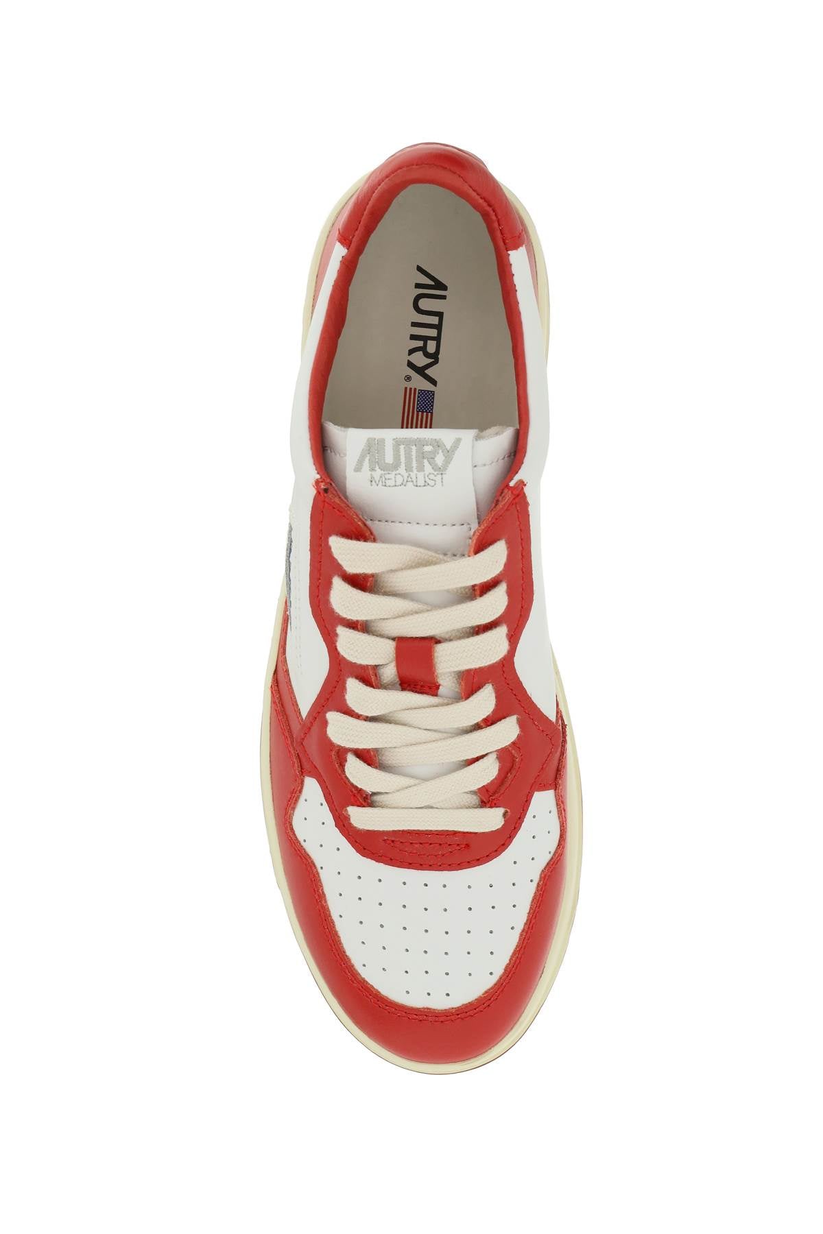Autry Leather Medalist Low Top Sneakers for Men & Women - Comfortable Casual Walking Shoes for Everyday Wear, Gym, and Travel