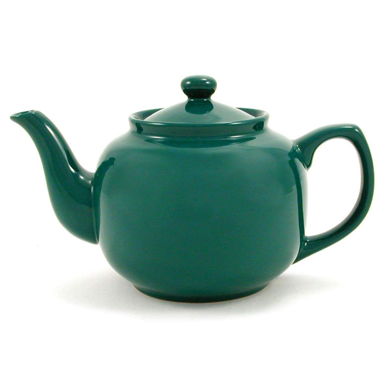 Premium 6 Cup Ceramic Teapot - Classic Green Design for Tea Lovers | Perfect for Afternoon Tea, Family Gatherings & Gifts