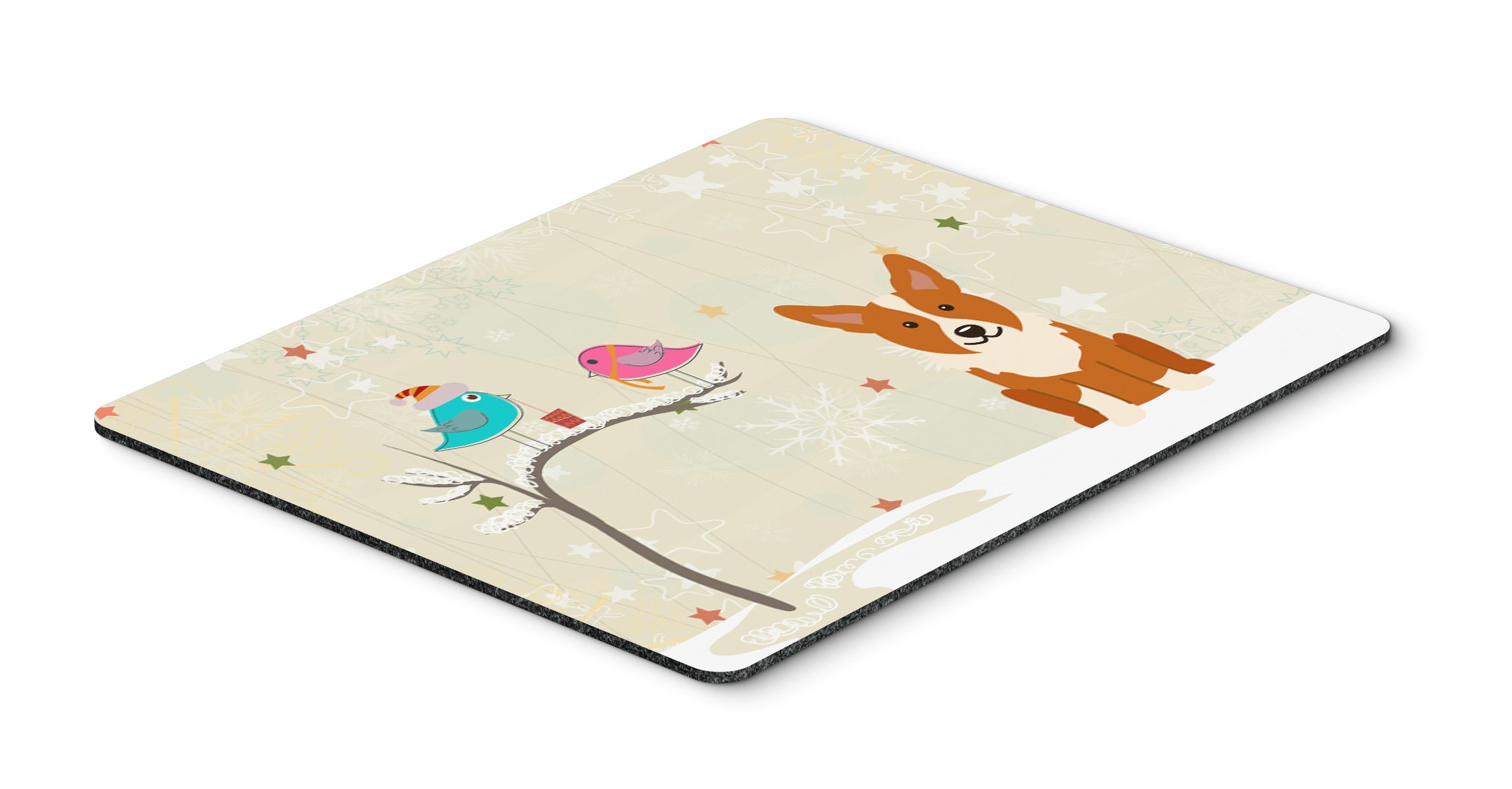 Between Friends Corgi Mouse Pad - Large Washable Non-Slip Desk Mat for Home Office, Gaming & Computer Work | Cute Dog Design Hot Pad & Trivet for Kitchen | Perfect Gift for Pet Lovers