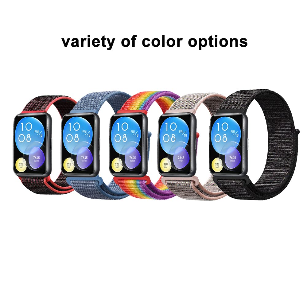 Huawei Watch Fit 2 Band - Soft Nylon Strap for Men Women Kids | Workout & Daily Wear
