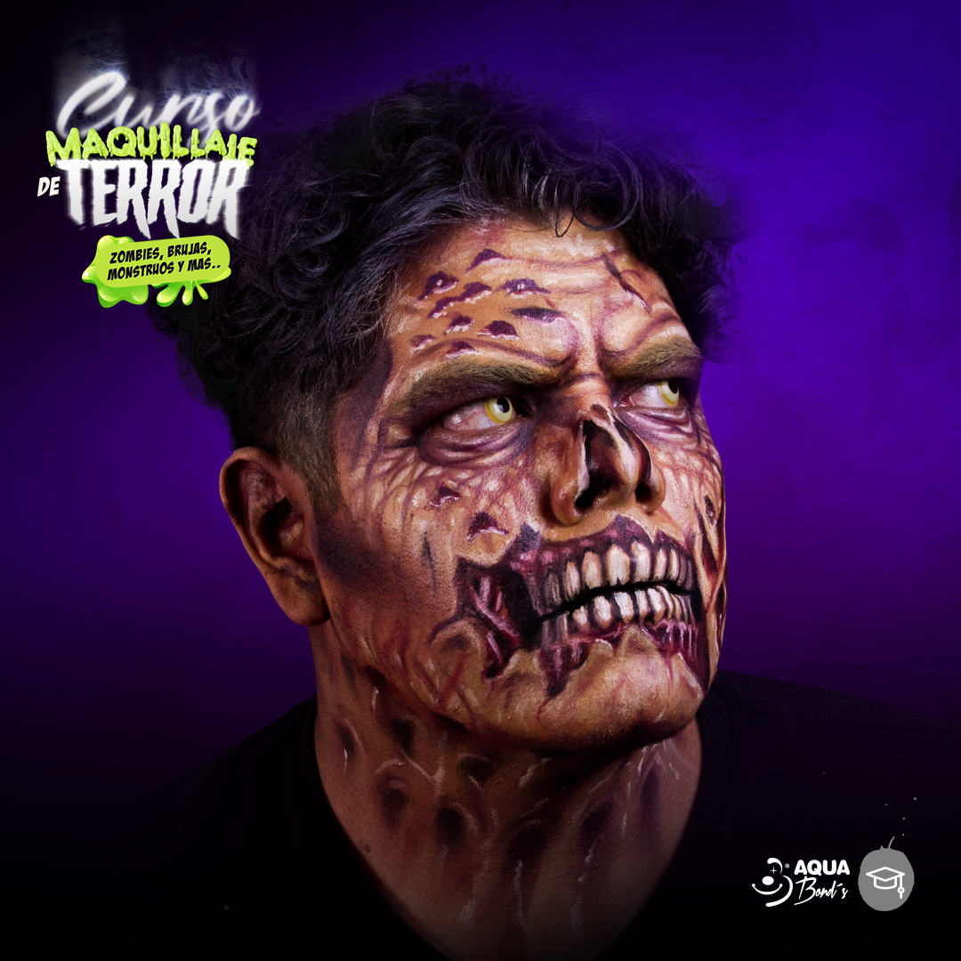 Online Horror Makeup Course: Zombies, Monsters & More - June 23-25 | Professional SFX Makeup Classes for Halloween, Cosplay & Film